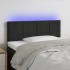 Cabecero con LED de terciopelo negro 90x5x78/88