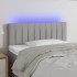 Cabecero con luces LED de tela gris claro 80x5x78/88
