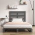 Estructura de cama madera maciza de pino gris 100x200