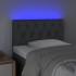 Cabecero con LED de tela gris oscuro 80x7x78/88