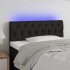 Cabecero con LED de tela negro 100x7x78/88