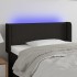 Cabecero con LED de tela negro 93x16x78/88