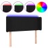 Cabecero con LED de tela negro 93x16x78/88