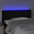 Cabecero con LED de tela negro 93x16x78/88