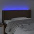 Cabecero con LED de tela marrón oscuro 103x16x78/88
