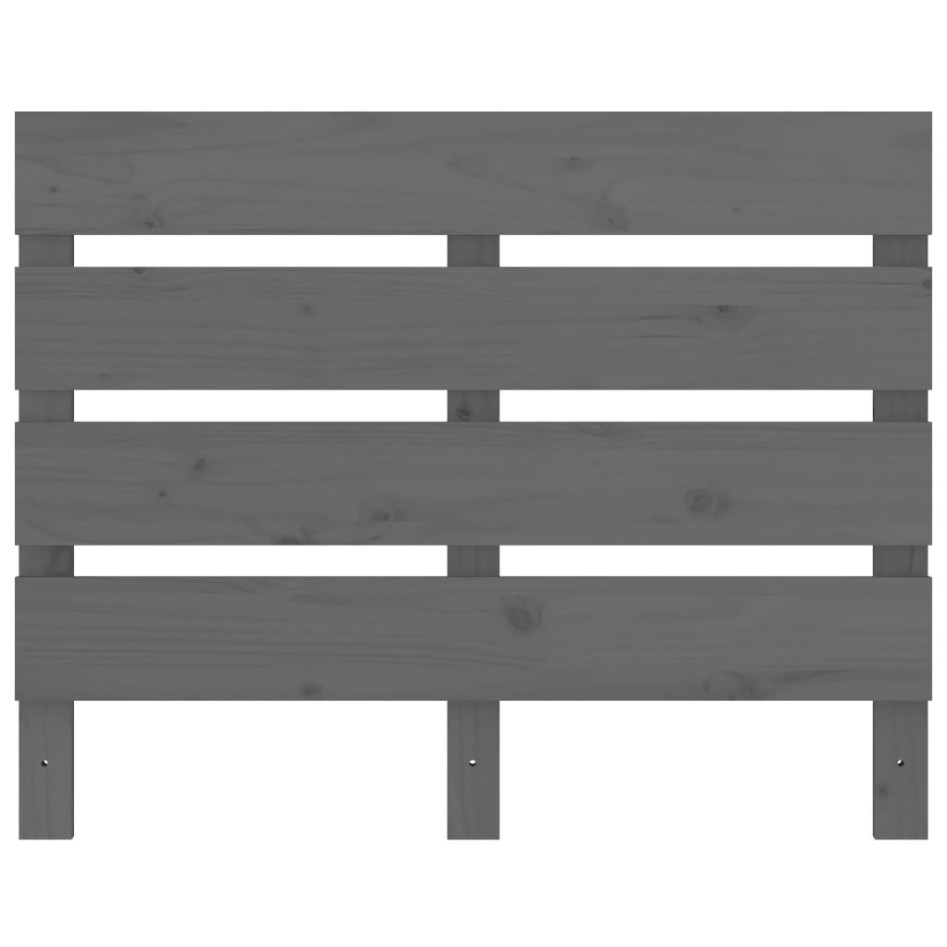 Estructura de cama madera maciza de pino gris 100x200