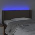 Cabecero con LED de tela gris taupe 93x16x78/88