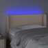 Cabecero con LED cuero sintético capuchino 103x16x78/88