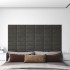 Paneles de pared 12 uds terciopelo gris oscuro 30x15 cm 0,54