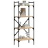 Librería de 4 estantes madera roble Sonoma 56x31,5x138,5