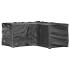 Fundas muebles jardín forma de L 2 uds 16 ojales 215x215x90