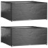 Fundas muebles de jardín 2 uds 16 ojales cuadrado 205x205x90