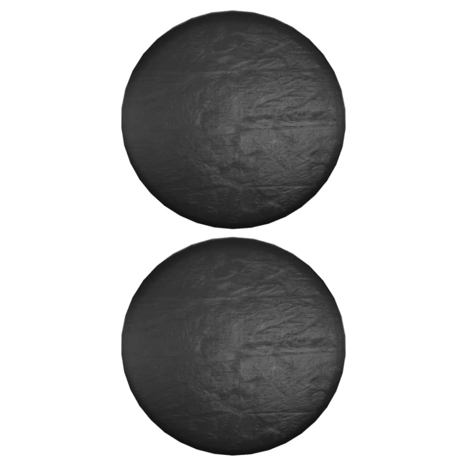 Funda para muebles de jardín 2 uds 8 ojales redonda Ø188x50