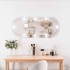 Espejo de pared ovalado con luces LED vidrio 25x60