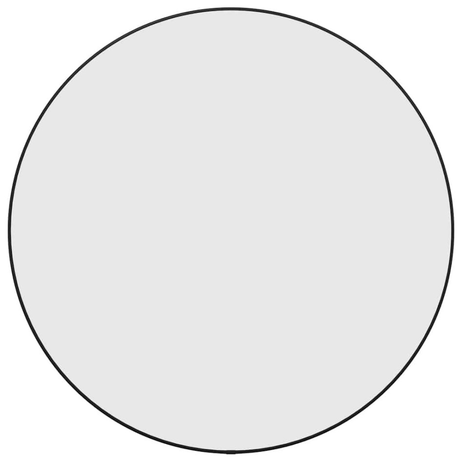 Espejo de pared redondo negro Ø 60