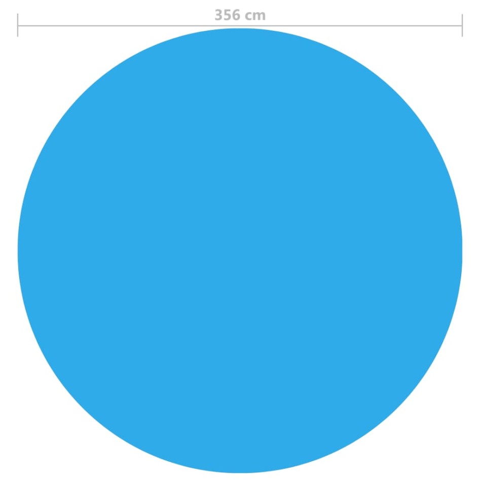 Cubierta de piscina PE azul 356