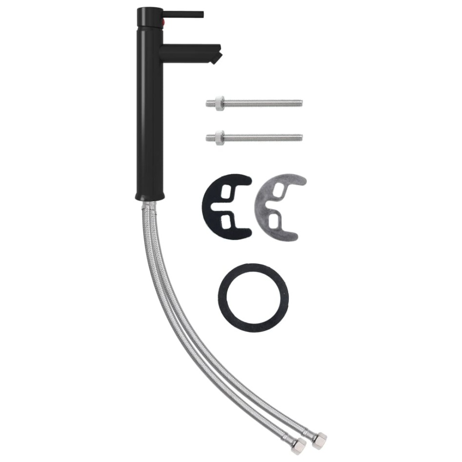 Grifo mezclador de cuarto de baño negro 12x30