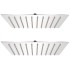 Cabezal de ducha efecto lluvia 2 pzs acero inoxidable 20x20