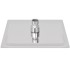 Cabezal de ducha efecto lluvia 2 pzs acero inoxidable 20x20