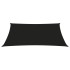 Toldo de vela trapezoidal de tela oxford negro 3/5x4