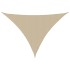 Toldo de vela triangular tela Oxford beige 3x4x5