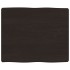 Tablero mesa madera tratada borde vivo marrón 60x50x(2-6)