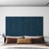 Paneles de pared 12 uds terciopelo azul 30x30 cm 1,08