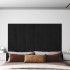 Paneles de pared 12 uds terciopelo negro 30x30 cm 1,08