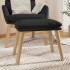 Reposapiés de terciopelo negro 45x29,5x35