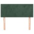 Cabecero de terciopelo verde oscuro 90x5x78/88