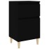 vidaxL Mesita de noche negra 40x35x70