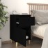 vidaxL Mesita de noche negra 40x35x70
