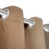 2 cortinas oscurecedoras con anillas blanco crema blackout