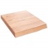 Encimera baño madera maciza tratada marrón claro 40x50x(2-6)