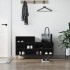 Mueble zapatero madera contrachapada negro 102x36x60