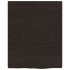 Encimera de baño madera tratada marrón oscuro 40x50x(2-4)