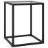 Mesa de centro con vidrio templado negra 40x40x50