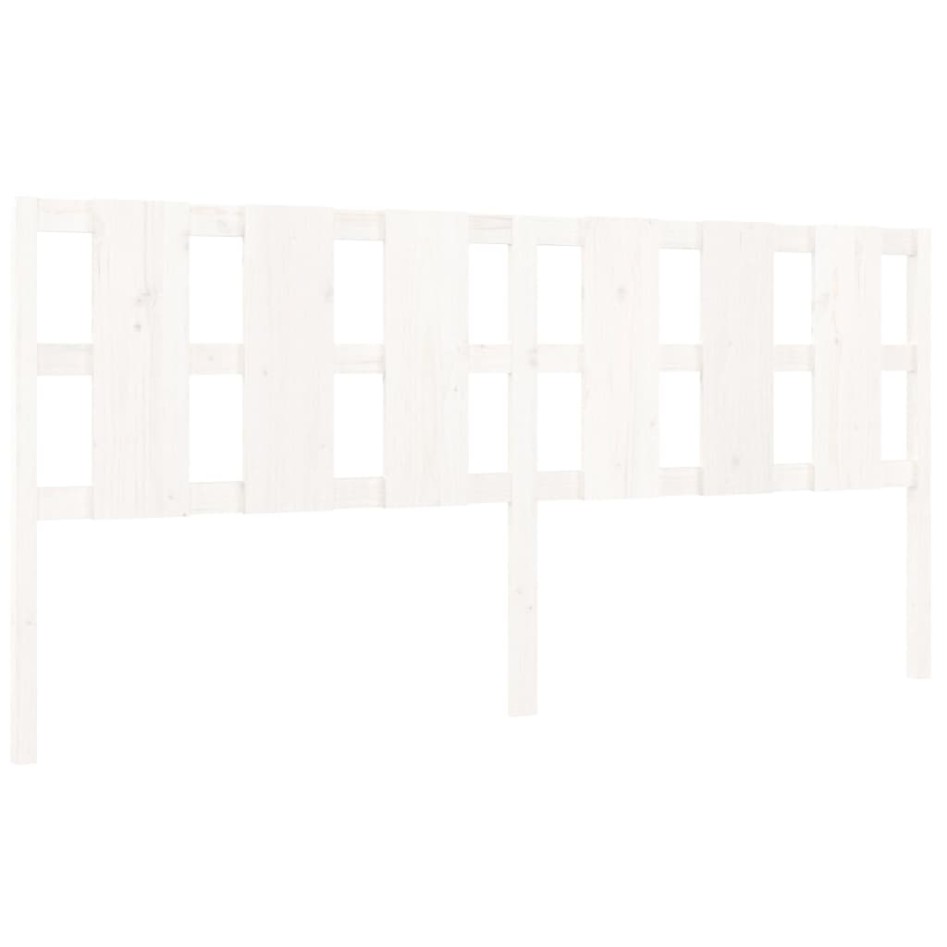 Cabecero de cama madera maciza de pino blanco 205,5x4x100