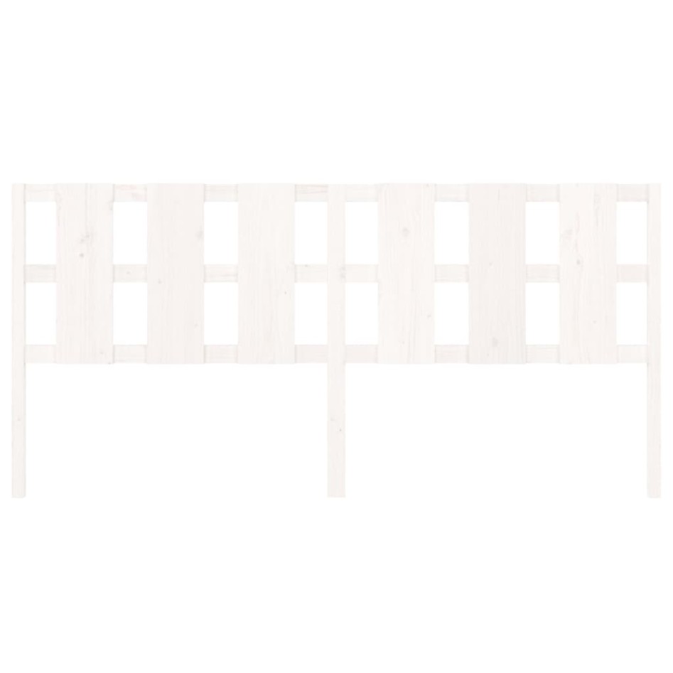 Cabecero de cama madera maciza de pino blanco 205,5x4x100