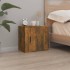 Mesitas de noche de pared 2 uds color roble ahumado 50x30x47