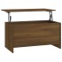 Mesa de centro madera ingeniería marrón roble 102x55,5x52,5
