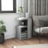 Mesa auxiliar madera contrachapada gris Sonoma 36x30x56