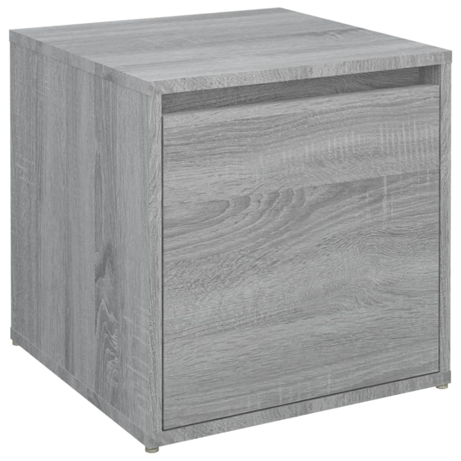 Cajón taburete madera contrachapada gris Sonoma 40,5x40x40