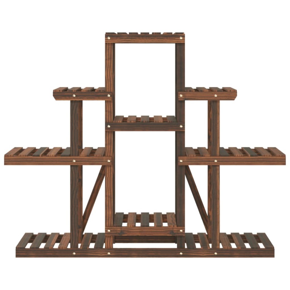 Soporte para flores madera maciza abeto 110x25x96