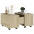 Mesa de centro madera contrachapada roble Sonoma 60x60x38
