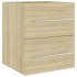 Armario para lavabo contrachapada color roble 41x38,5x48
