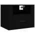 Mesita de noche de pared negro 50x36x40