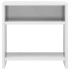 Mesita de noche madera contrachapada blanco brillo 40x30x40