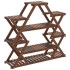 Soporte para flores de madera maciza abeto 110x25x105