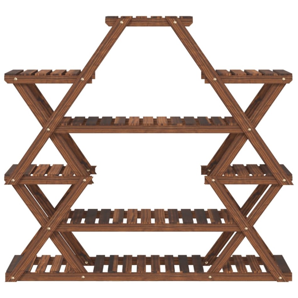 Soporte para flores de madera maciza abeto 110x25x105